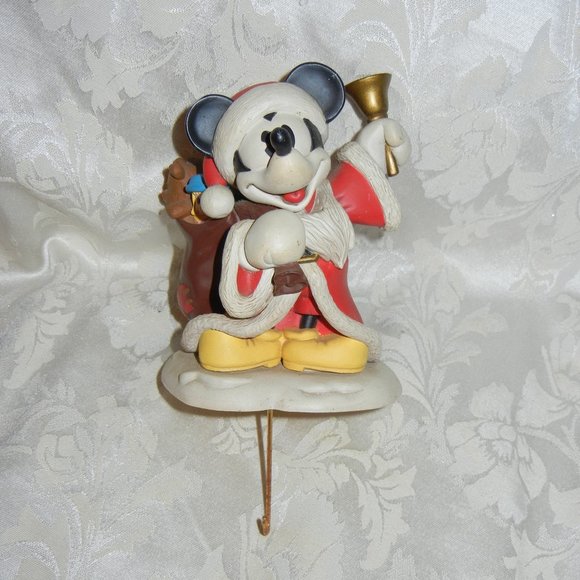 Hallmark Holiday Vintage 997 Mickey Mouse Santa Stocking Holder